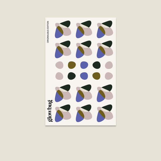 Reflektierende Glowbug Sticker auf Stickerbogen – Design in Originalbug Edition